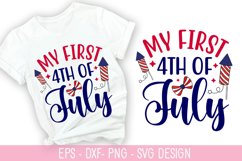 My First 4th Of July SVG - 4th of July SVG Design Product Image 1