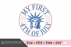 My first 4th of July SVG Design,American Flag SVG Product Image 1