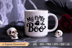 My First Boo SVG File | Spooky Halloween SVG Product Image 2
