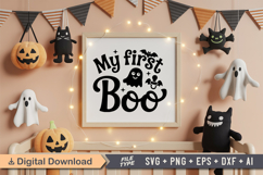My First Boo SVG File | Spooky Halloween SVG Product Image 5