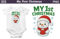 My First Christmas Sublimation Bundle | Cute Fox Clipart Product Image 11