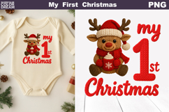 My First Christmas Knitted | My 1st Christmas Reindeer Product Image 1