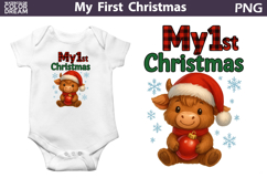 My First Christmas Sublimation Bundle | Cute Fox Clipart Product Image 20