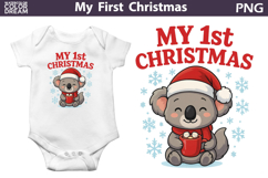 My First Christmas Sublimation Bundle | Cute Fox Clipart Product Image 3