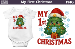 My First Christmas Sublimation Bundle | Cute Fox Clipart Product Image 4