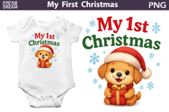 My First Christmas Sublimation Bundle | Cute Fox Clipart Product Image 5