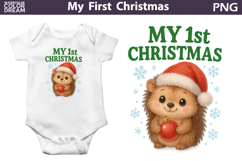 My First Christmas Sublimation Bundle | Cute Fox Clipart Product Image 8