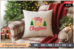 My First Christmas SVG | Christmas SVG | Holiday SVG | Xmas Product Image 4
