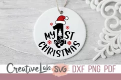 My First Christmas SVG, Family Christmas SVG, DXF, PNG Files Product Image 4