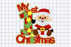 my first christmas Topper 3D SVG Product Image 2