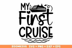 My first cruise SVG, Cruise SVG, Summer SVG Product Image 1