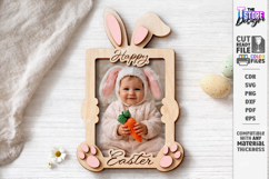 My First Easter Photo Frame Laser Cut | Easter Picture Frame Product Image 1