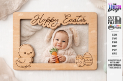 My First Easter Photo Frame Laser Cut | Easter Picture Frame Product Image 1