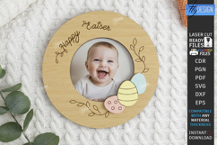 My First Easter Photo Frame Laser Cut | Baby Photo Frame SVG Product Image 1