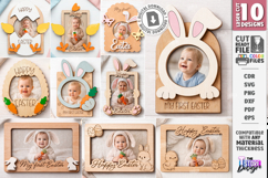 My First Easter Photo Frames Laser Cut Bundle | Happy Easter Product Image 1