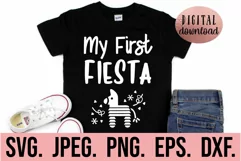 My First Fiesta - 1st Birthday Shirt SVG - Cinco De Mayo SVG Product Image 1