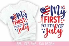 My First Fourth Of July SVG - 4th of July SVG Design Product Image 1