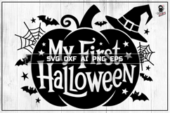 My First Halloween Svg, Baby Cut files DXF PNG Product Image 1