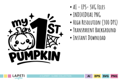 Adorable baby Halloween graphics for first Halloween outfits