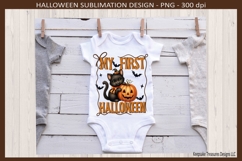 My First Halloween, Bow Frame, Sublimation PNG Design Product Image 2