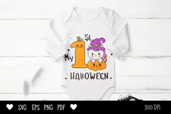 My first Halloween with Cute unicorn Halloween clipart Product Image 3