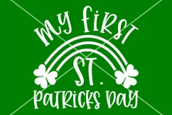 My first St Patricks day SVG, New baby shirt svg, Shamrock Product Image 3