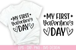 Kids Valentine&#039;s SVG Bundle - Valentine T- shirt Design Product Image 8
