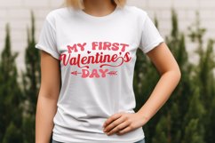 My First Valentine&#039;s day SVG, Valentine&#039;s Day SVG Design Product Image 3