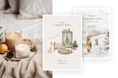 Christmas Nursery Compositions, Watercolor Festive Clipart Product Image 3