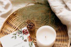 Christmas Floral Bouquets, Watercolor Winter Arrangements Product Image 2