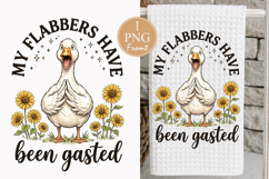 My Flabbers Have Been Gasted PNG, Funny Duck Sublimation Product Image 1