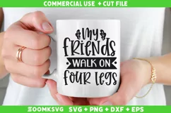 My friends walk on four legs SVG | Vegan SVG | Plant SVG Product Image 2