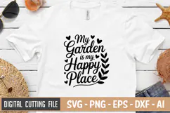 My Garden Is My Happy Place SVG File | Summer SVG | Garden Product Image 2
