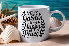 My Garden Is My Happy Place SVG File | Summer SVG | Garden Product Image 1