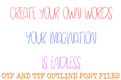 My Girl Friend Font Handwriting Doodle Lettering ABC OTF Product Image 3