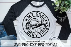 Soccer Goalie SVG Design | My Goal Is to Deny Yours Cut File Product Image 3