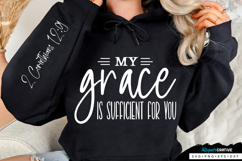 My Grace Is Sufficient For You Sleeve SVG Design Product Image 1