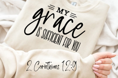 My Grace Is Sufficient For You Sleeve SVG Design Product Image 3