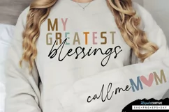 My Greatest Blessings Sleeve SVG, Mother's Day SVG Design Product Image 3