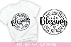 My Greatest Blessings SVG - Mother's Day Design Product Image 1