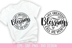 My Greatest Blessings SVG - Mother's Day Design Product Image 1