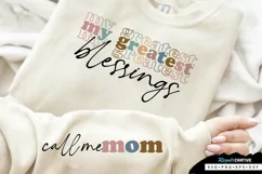 My Greatest Blessings Sleeve SVG, Mother's Day SVG Design Product Image 3