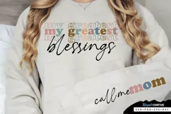 My Greatest Blessings Sleeve SVG, Mother's Day SVG Design Product Image 2