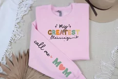 My greatest blessings Sleeve SVG, Motherhood art SVG Product Image 2