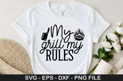 My grill my rules - Barbecue SVG Design Product Image 1