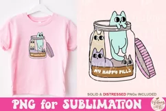 My Happy Pills PNG, Mental Health Sublimation Product Image 2