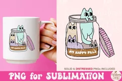 My Happy Pills PNG, Mental Health Sublimation Product Image 3