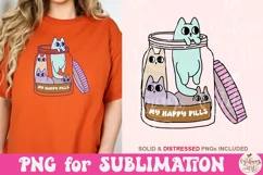 My Happy Pills PNG, Mental Health Sublimation Product Image 4