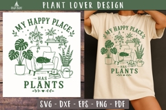 My Happy Place Has Plants SVG PNG Funny design