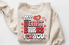 My Heart Barks For You Sublimation PNG Design Product Image 3